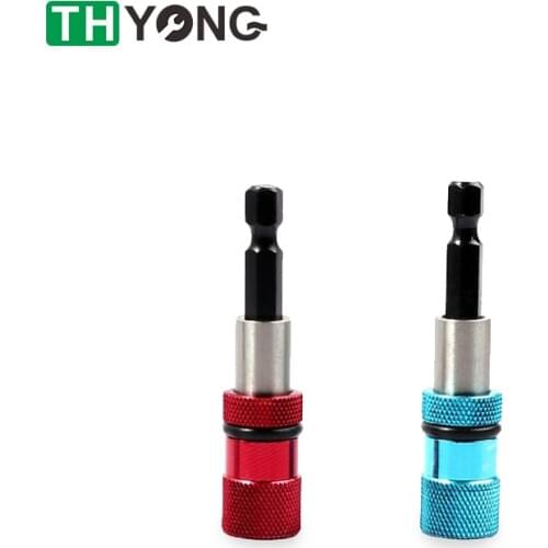 Quick Release Magnetic Screwdriver Bit Holder 1/4 Inch Driver with Hex Shank Holder Drill Adjustable Drywall Screw Depth Tool