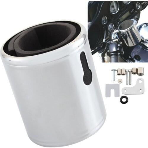 Motorcycle Cup Holder Bracket Crash Bar Water Bottle Drink For Indian Roadmaster Chieftain 14-19 For Harley Dyna Touring 97-18