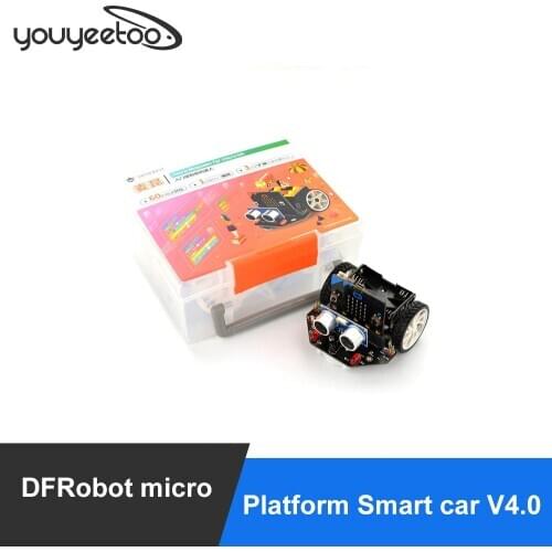 DFRobot micro: Maqueen micro:bit Educational Programming Robot Platform Smart car V4.0 support Line patrol ambient light