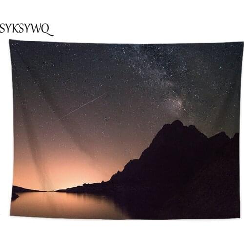 Mountain sky tapestry wall fabric blanket drop shipping wall cloth dorm decor wall carpet dorm decor