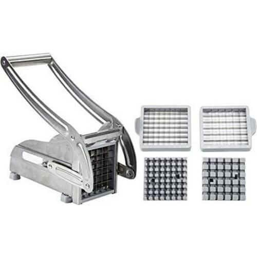 Hot 5 Pcs Stainless Steel French Fries Cutter Potato Cutter Chopper Vegetable Potato Slicer Diced Device