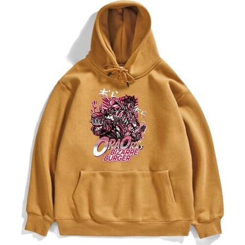 JoJos Bizarre Adventure Hooded Clothes Cartoon Anime Printing Hoody Mens Fashion Brand Pullovers Autumn Fleeve Mens Hoodie