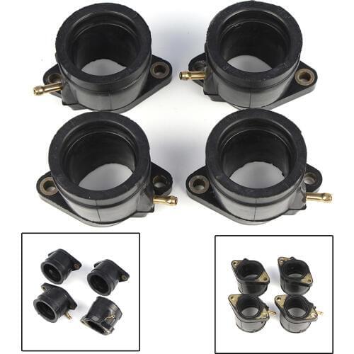 4x Motorcycle Carburetor Interface Intake Manifold Adapter Joint Boots Set For Yamaha YZF600R 1995-2002 2003 2004 2005 2006 2007
