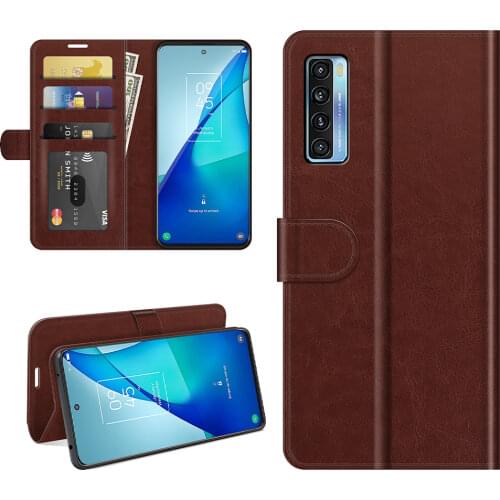 10pcs/Lot Phone 64 Grain Wallet Flip Leather Case For TCL 20S 20 SE Pro 5G 20L Plus
