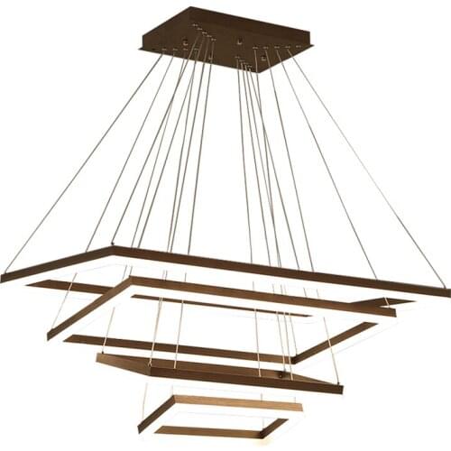 Nordic Style Square Shape Acrylic LED Chandelier Lighting Modern Design LED Pendant Light For Home