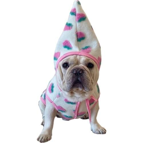 Pug Dog Clothes Vest Cap Hat Winter Pet Clothing French Bulldog Costume Poodle Bichon Schnauzer Welsh Corgi Coat Outfit Dropship