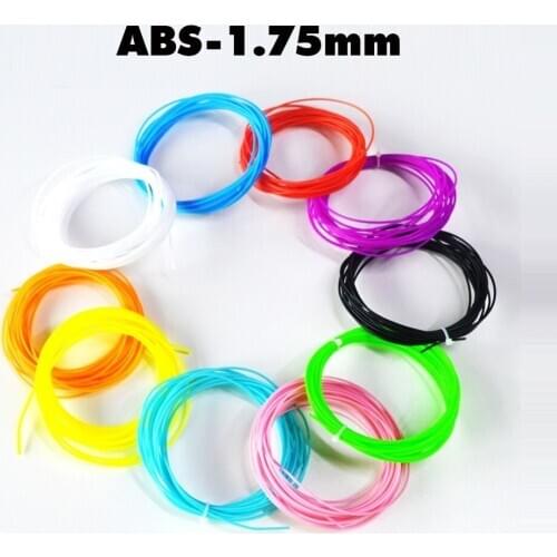 3D Pen PCL Filament 5m/10m for SL-300A 3D Printing Pens Filament Refills 100% No Bubble 1.75mm Consumable Material for Children