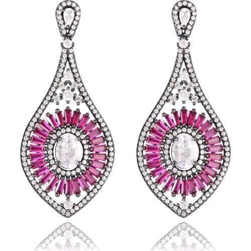 GrayBirds New Fashion Shiny High Quality AAA CZ Earrings For Wedding Women Gun Black Plated More Colors In The Stock MLE099