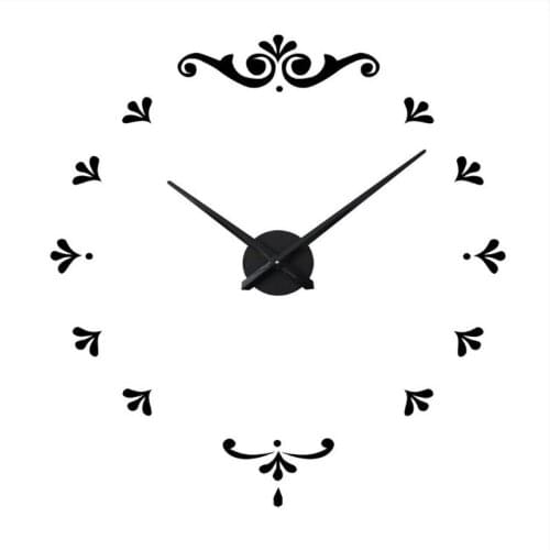 New Wall Clock Diy Home Decoration Wall Watch Fresh Decoration Romantic Wall Stickers Silent Wall Clocks Diy Acrylic Horloge