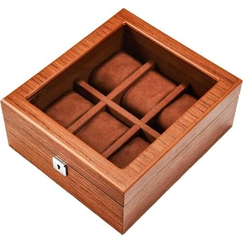 Storage Box Luxury Carbon Fiber Watch Box Case Casket Display Box Watches Gift Box For Men Organizer 10 Seats Collection Cabinet