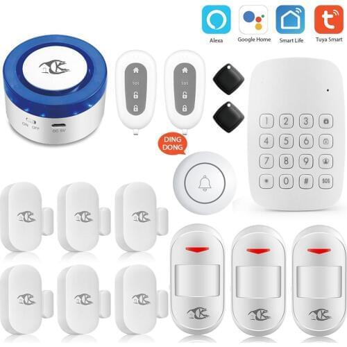 Tuya alarm security system Wireless Home APP Control Burglar Alarm System