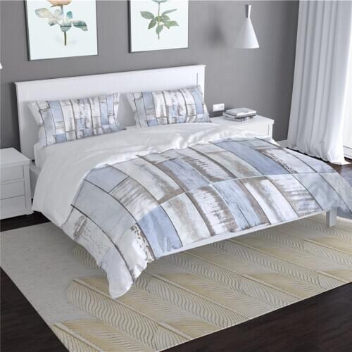 Nordic Retro Wood Board Grain 3D Duvet Cover Set Old Style Twin Queen King Bedding Set Bed Set For Man Woman Girl Boy Bed Linen