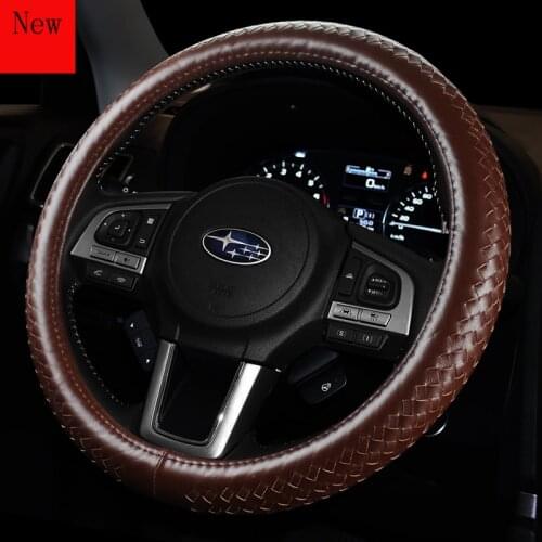 Universal Steering Wheel Cover Glove Breathable Anti-Slip Cover 14\15''/37\38cm for Subaru Forester XV Outback League