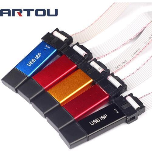 USBASP USBISP ISP Programmer Downloader for Arduino 51 ATMEL AVR Support 64 Bit Win7 & 32Bit Win98 WinMe Win2000 WinXP Win Vista