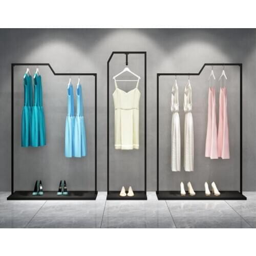 Tieryi clothing rack special hanger clothing store display rack floor-type hanging clothing pole mens and womens clothing