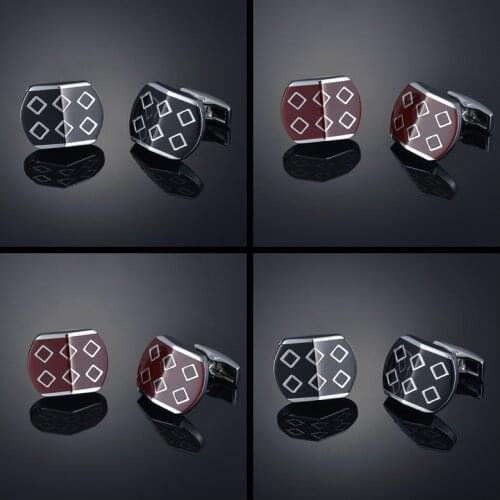 French Cufflinks studs mens shirt accessories mens suit dress stripe checkered Cufflinks shirt sleeves
