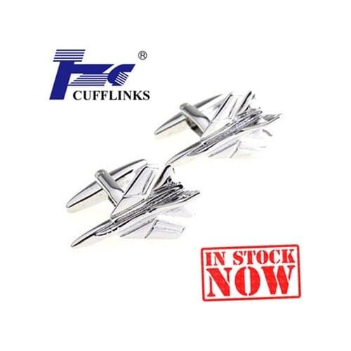 TZG09502 Siver Plane Cufflink Cuff Link 2 Pairs Free Shipping Promotion
