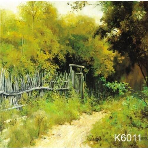 10x20ft Hand painted Muslin Backdrop monet Scenic photo Background, cloth wedding photography bacodrops,custom service K6011