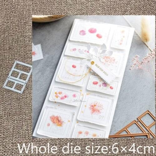 XLDesign Craft Metal stencil mold Cutting Dies 2pcs frames decoration scrapbook die cuts Album Paper Card Craft Embossing