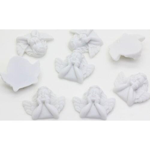 20/50pcs Cute Vintage Resin Baroque Style Angel Wings DIY Flatback Craft Scrapbook Cabochon Phone Case Beauty Baby Jewelry DIY