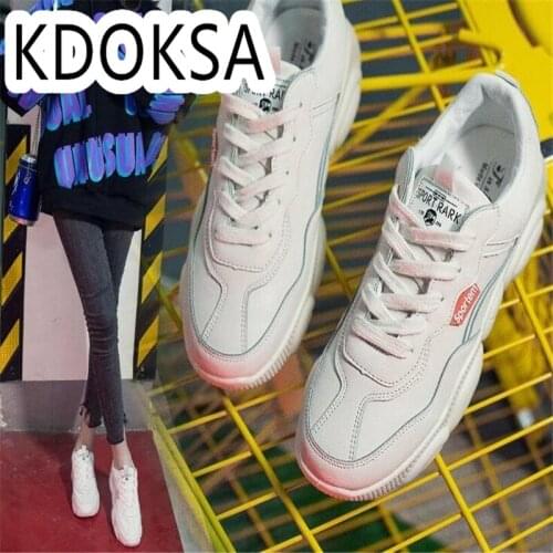 2021 New Bear Sole Womens Spring Sports Shoes Students Korean Version Versatile Casual Breathable Small White Shoes Womens Sin