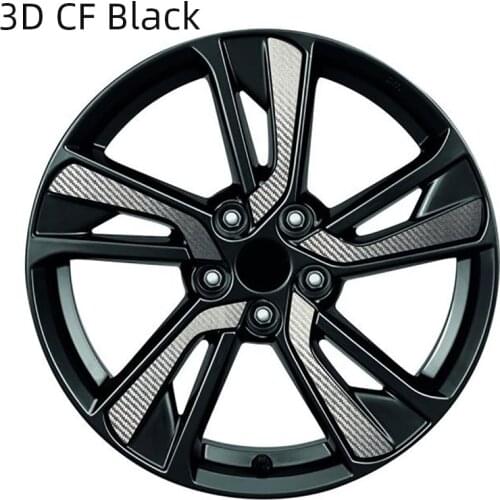 3D 4D Carbon Fiber Wheel Stickers DIY Pre-cut Protective Film For NISSAN JUKE F15 2011-2018 18" Wheel Decal Vinyl( For 4 wheels)