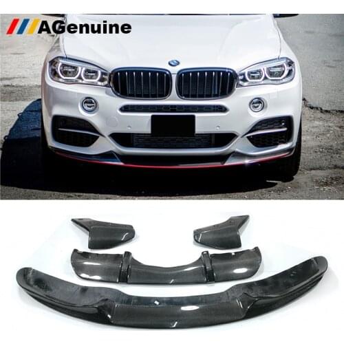 3K Real Carbon fiber goof fitment front chin spoiler front bumper lip rear bumper lip splitters for BMW X5 F15 Mperformance