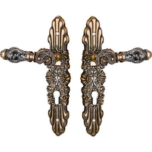 85mm CENTRAL DISTANCE HOLLOW SPLIT ZINC ALLOY DOOR HANDLE MCF FINISH