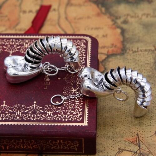 925 Sterling Silver "Move Up & Down" penis Pendant toy stamped 925 length:3.5cm