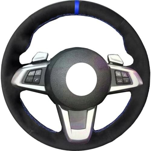 Car Styling Alcantara Material Suede Leather Car Steering Wheel Cover for BMW X3 E83 Z4 2009-2014 Car Accessories