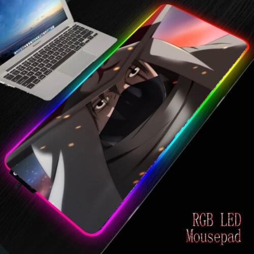 Mairuige Japan Anime Cartoons RGB Extended Gaming Large Mouse Pad LED Backlit Computer Mousepad For Gamer Office PC Desk Mat XXL