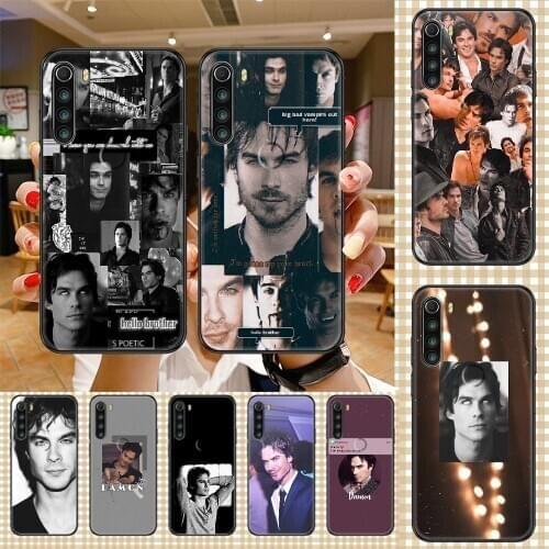 The Vampire Diaries Damon Salvatore Phone case For Xiaomi Redmi Note 7 7A 8 8T 9 9A 9S 10 K30 Pro Ultra black fashion back tpu