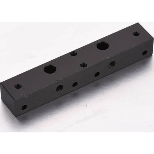 Createbot 3D Printer Parts Black Color MK8 extruder Aluminium Alloy Throat Fixed Block