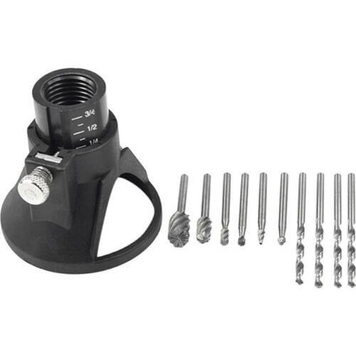 Electric Hand Drill Power Tools Wood Milling Burrs Cutter Set 6Pcs With Drill Dedicated Locator For Dremel Accessories