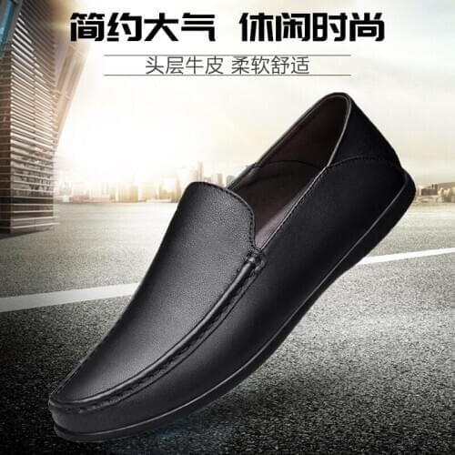 Hot cuero informales fashion casuales black spring leather loafers zapatos para sapato men hombre 2020 sneakers Mens on casual