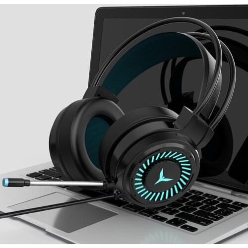 New G58 Gaming Headsets Surround Sound Stereo Wired Earphones USB Microphone Colorful Light Earpiece PC Laptop Game Headphone