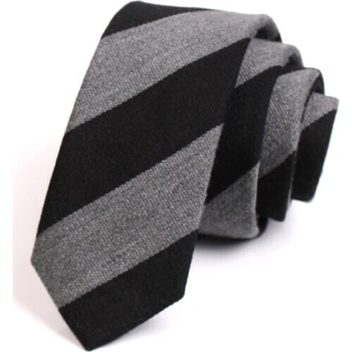 Classic Striped Ties Korean Style Mens 5.5CM Skinny Tie High Quality Fashion Formal Neck Tie For Men Business Suit Work Necktie