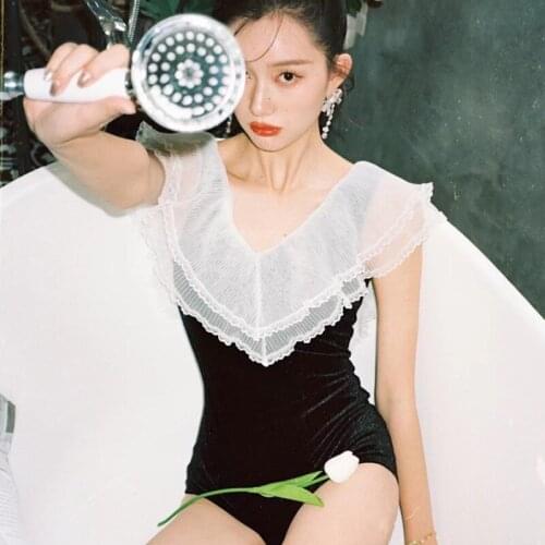 Bikinis Woman Bikini 1 Piece Swimsuit Women For Surfing Push Up Ladies One Swimsuits Rashguard Female Fairy Fan Lovely Girl