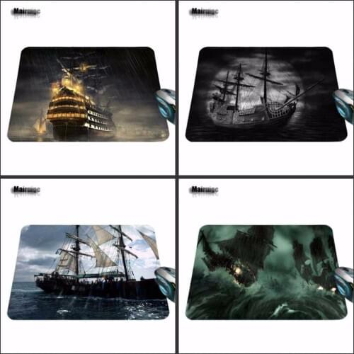 Mairuige Captain Jack Black Ship 2017 Hot Sell Print Anti-slip Durable New Arrival Computer Gaming Mouse Pad Gamer Play Mats