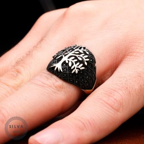 Peace Ring 925 Silver Mens. Mens Jewelry Stamped With Silver Stamp 925 All Sizes Are Available
