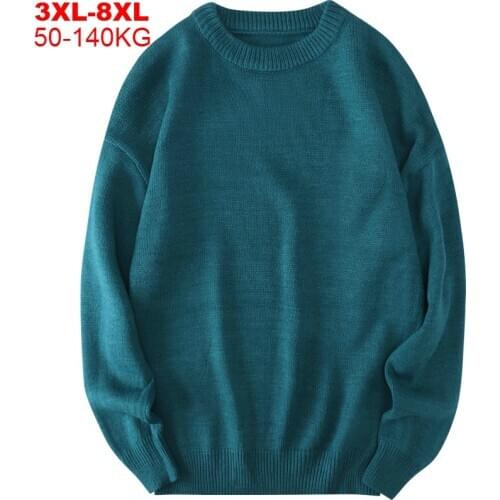 Big Size Men Sweater Korean Clothes Mens Jumpers Oversized Mens Sweaters Pullover Knitted Streetwear Comfortable Soft Knitwear