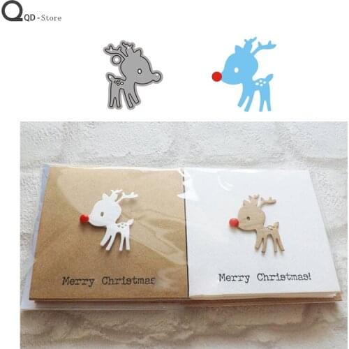 2021 New Mini Deer Cutting Dies Stamps Dies Scrapbooking Mold Cut Childrens Handmade Tools DIY Craft Decoration Metal Dies