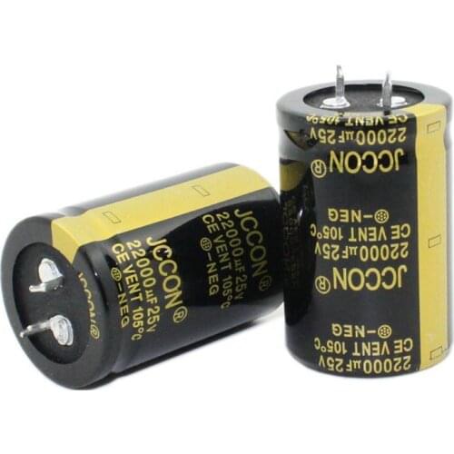2021 New 25V 22000uF 30X45mm Aluminum Electrolytic Capacitor High Frequency Low Impedance