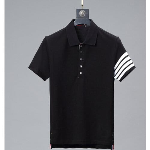 2021 Summer New Luxury Women Blouse Cotton Slim Striped Men Polo Shirt Short Sleeve Korean Design Couple Korean Design