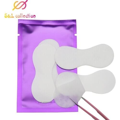 Purple Color Eyelashes Patches For Eyelash Extension 50 pairs Under Eye Pads Eye Gel Patch Lint-free Eye Tips Sticker Patches