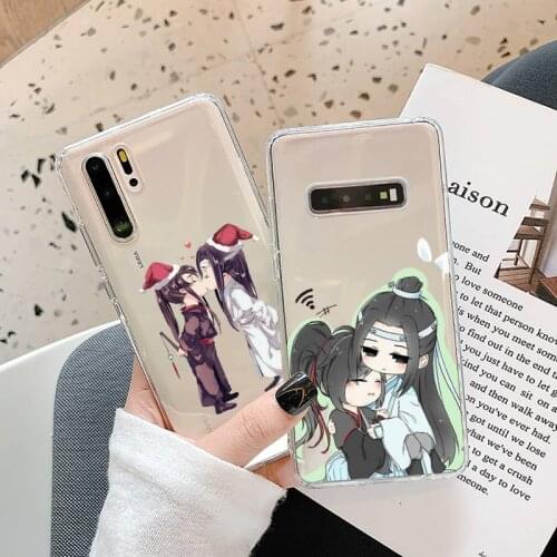 Mo Dao Zu Shi Phone Cases Transparent for Samsung A71 S9 10 20 HUAWEI p30 40 honor 10i 8x xiaomi note 8 Pro 10t 11