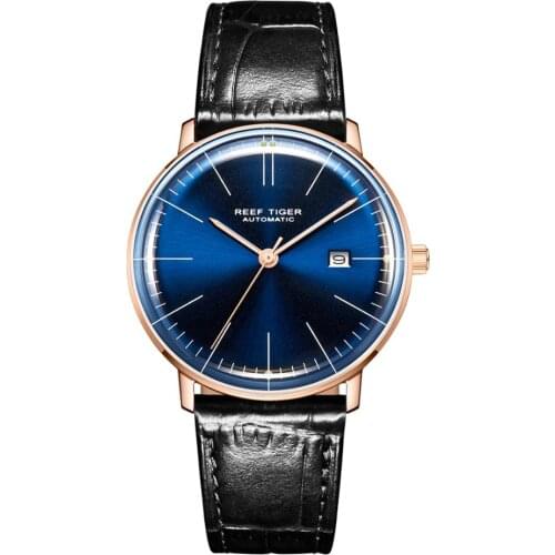 Reef Tiger luxury watch for men,mens automatic watches Switzerland man mechanical wristwatch waterproof ultrathin clock relogio
