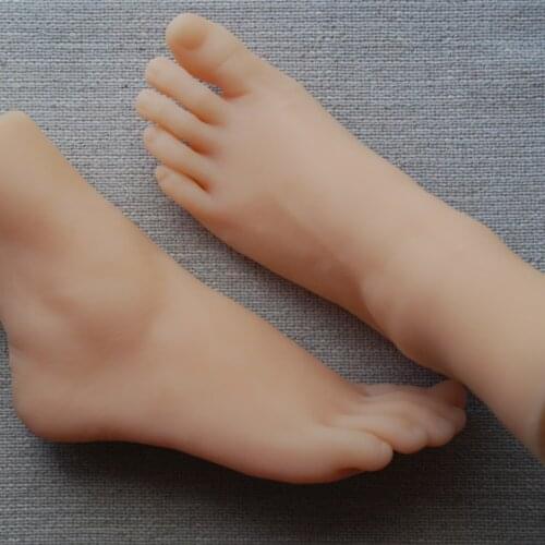Foot Model for Manicure Practice Movie Props Rubber Fake Nail Display Tarsel Bone Ankle Plastic Silicone Female Female Male 3605