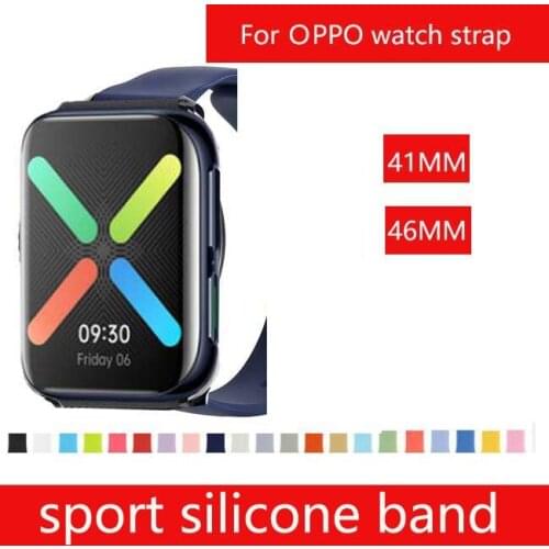 Topselling sport wristband for OPPO smart watch band silicone Bracelet 41mm 46mm