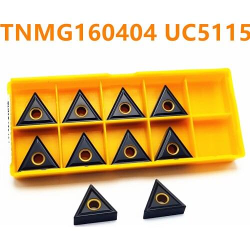 Tungsten Carbide TNMG160404 UC5115 External Turning Machine Lathe Carbide Insert for Cast Iron Lathe Turning Tool Turning Insert